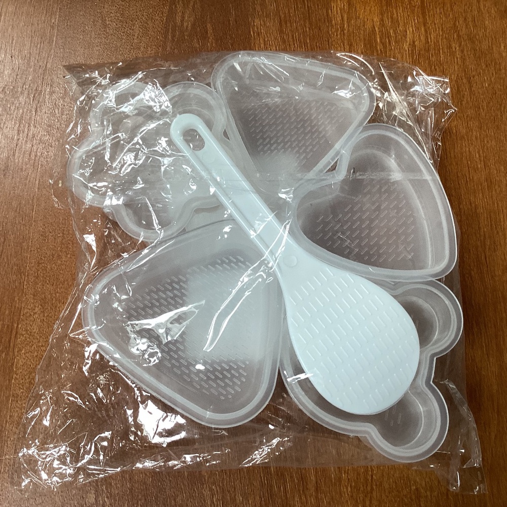 Sushi/Rice Roll Mold Transparent 5 Piece Set + Rice Spoon New